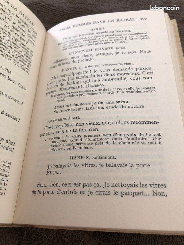Livre trois hommes dans un bateau 1953 (image 2)