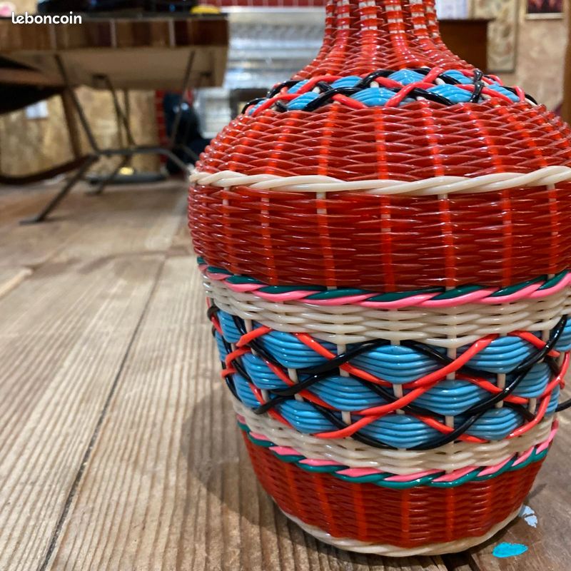 Bouteille scoubidou vintage (image 3)