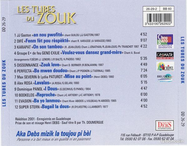 Les Tubes du zoUk . Volume 1 .CD (image 5)