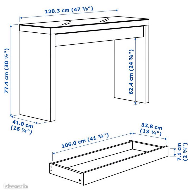 Coiffeuse malme IKEA (image 3)