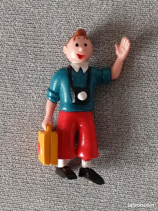 Figurine Tintin Avec Valise – Comics Spain – PVC – Occasion