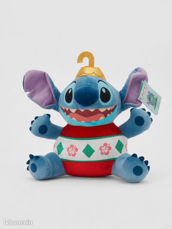 Peluche Disney Stitch Merry Stitchmas Noël NEUVE avec étiquette (image 1)