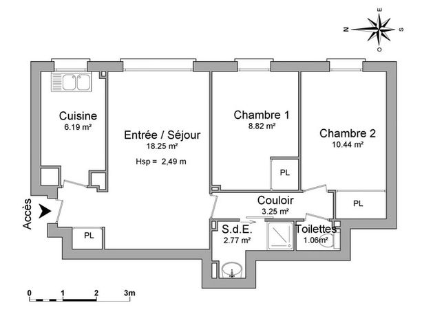 Appartement a louer le plessis-robinson - 3 pièce(s) - 50 m2 - Surfyn