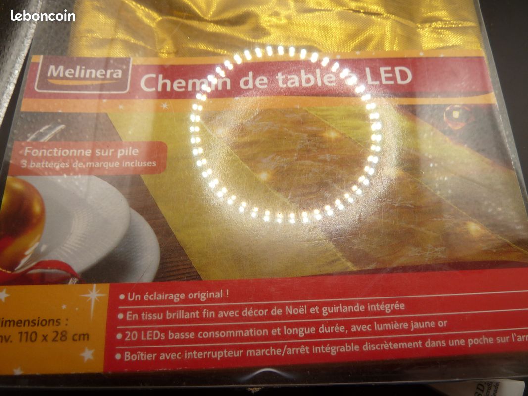Chemin de table lumineux - 110*28 cm (image 1)