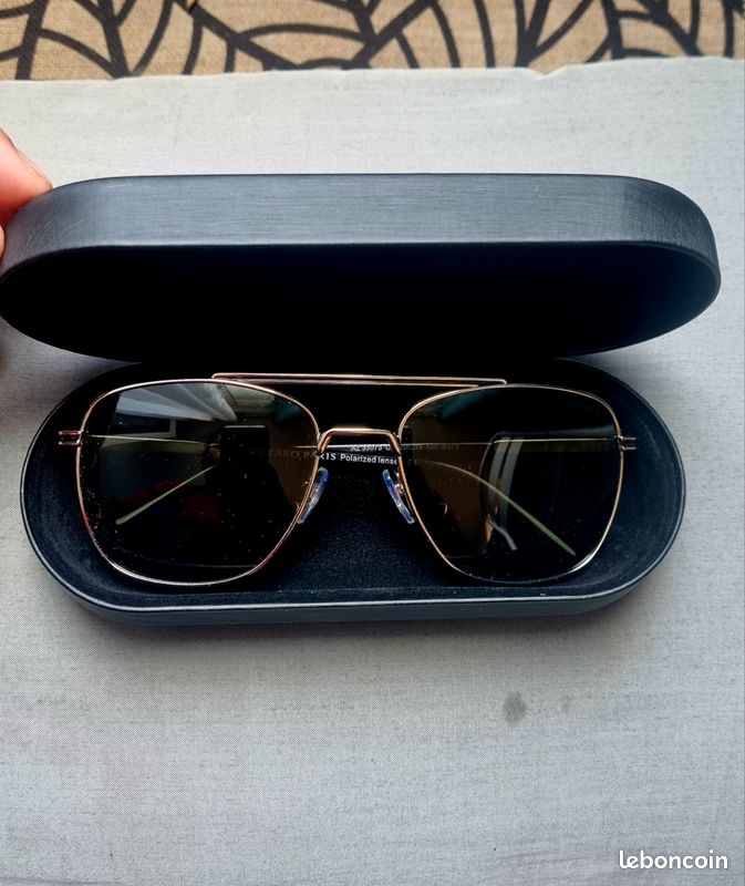 Étui à Lunettes Souple AZZARO Noir - Occasion - Matière Plastique - Pour Lunettes De Vue Ou Soleil