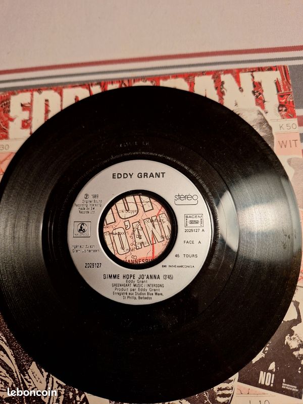 Lot de 5 disques 45 tours A HA Johnny Clémence Nena (image 9)