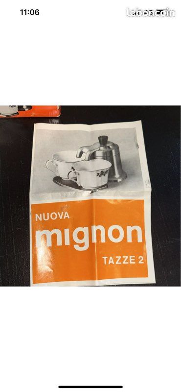 Cafetière Italienne Mignon 2 Nuova - 2 Tasses - Acier Inoxydable - TBE
