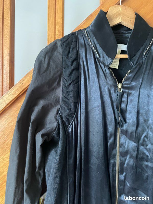 Robe manteau Vanessa Bruno noire – taille 36/38 – pièce archive hybride chic (image 4)