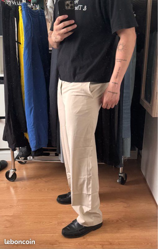 Pantalon Uniqlo Beige ( Taille S ) (image 6)