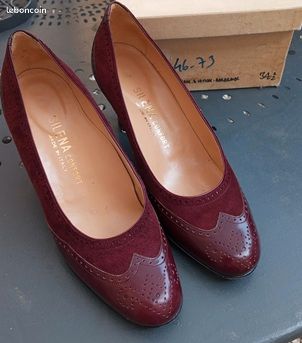Magnifiques escarpins tout cuir T 34.5 (image 4)