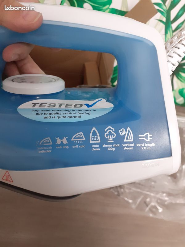 Fer À Repasser À Vapeur 2400 W | Effet Pressing 40 G-Min | Vapeur Verticale | 4 Programmes Pour