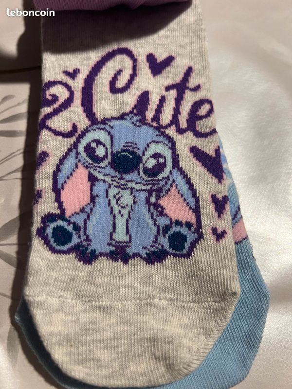 Lot de 3 paires de socquettes Stitch (image 4)