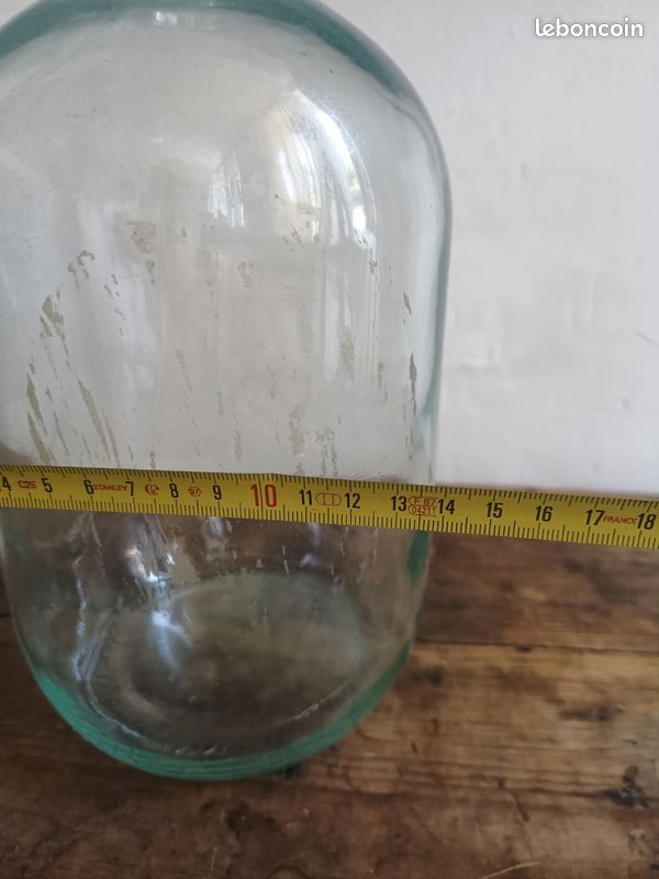 Grande Bonbonne / Flacon Ancien en Verre – L'Authenticité de l'Art de la Table et de la Cave (image 5)