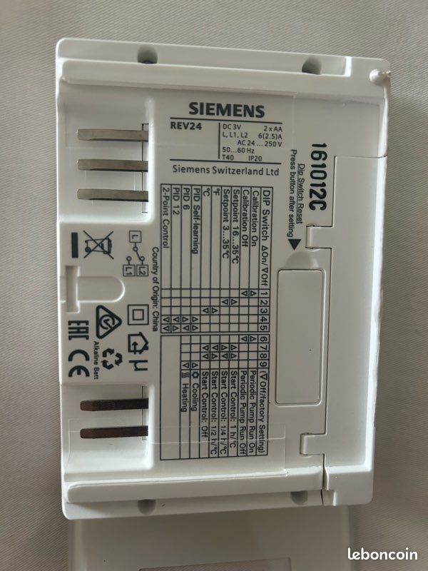 Siemens Rev11 Siemens Rde Termostato Siemens Rev200 Siemens RDF
