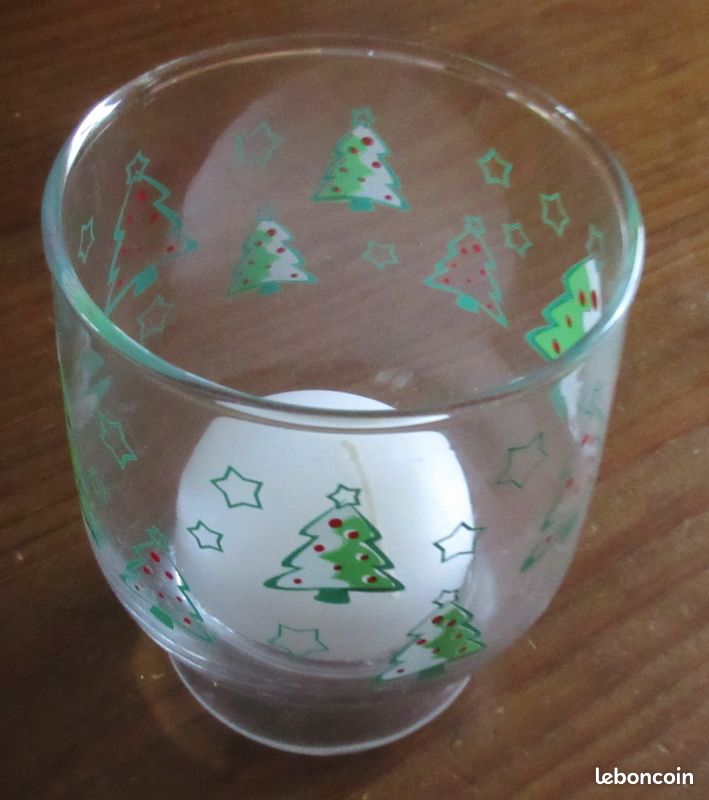 Verre avec bougie - Décor Noël (image 4)