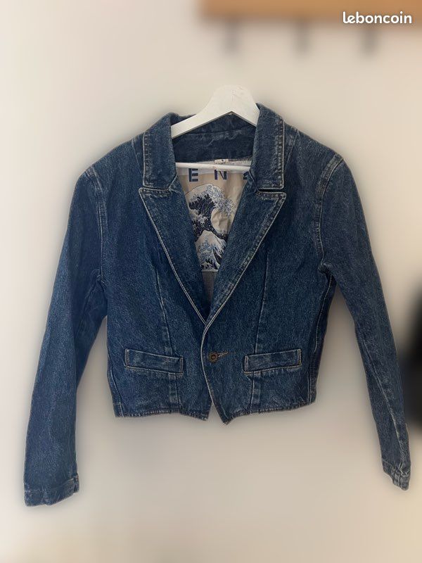Veste Kenzo jeans tailleur vintage 1990 (image 1)