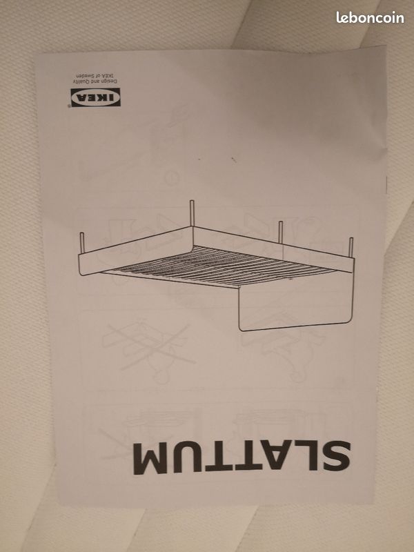 Lit Slattum + Matelas Hovag 140*200cm (image 3)