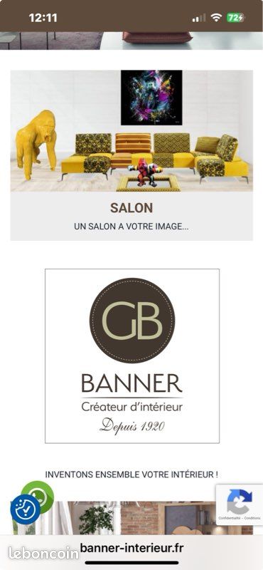 Canapé design GB Banner (image 5)