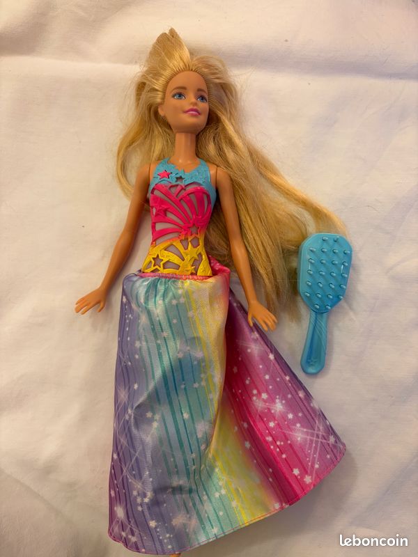 Poupée Barbie Arc-en-ciel - Collection Barbie Basics, Occasion En Très Bon état, Originale Mattel