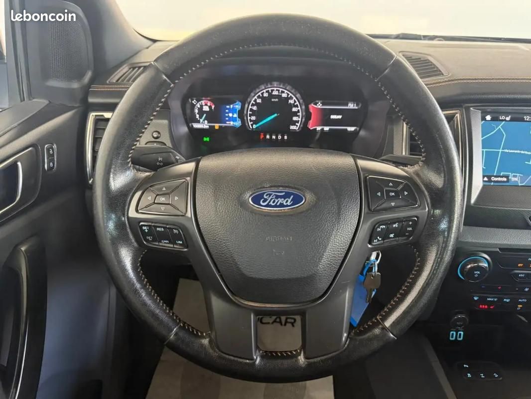 Ford Ranger 3.2 TDCI 200CV AUT. DC WILDTRAK 200 CH 4X4 BVA - CAMÉRA D'AIDE AU STATIONNEMENT VOLAN... (image 8)