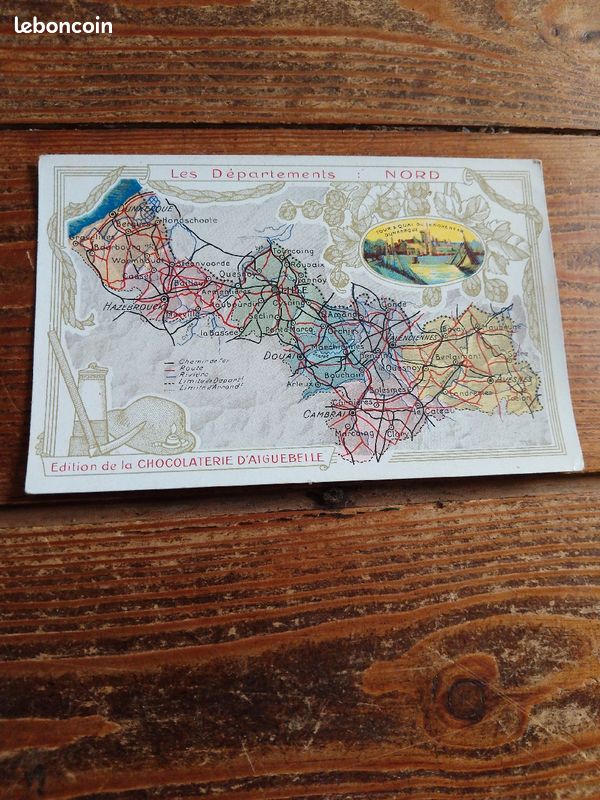 Carte ancienne sur le Nord (image 1)