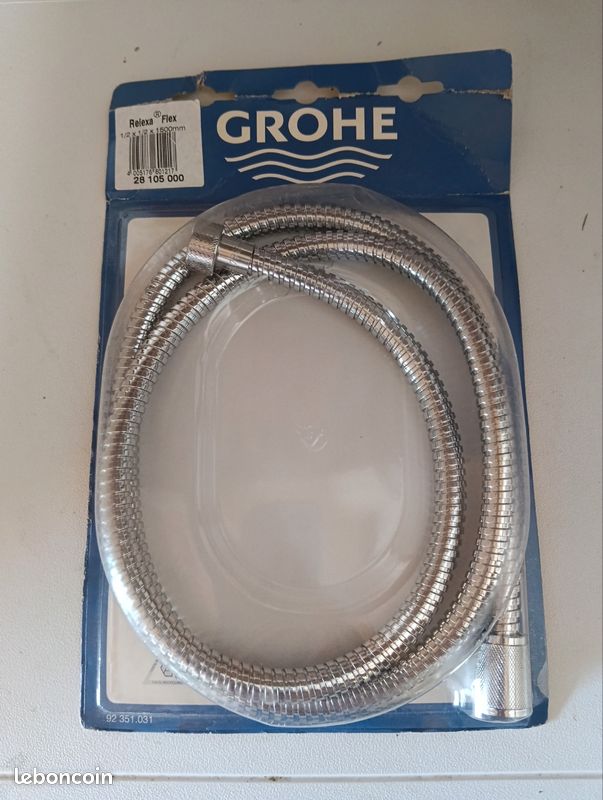 Flexible de douche GROHE RELEXAFLEX Métal chromé GROHE NEUF (image 1)