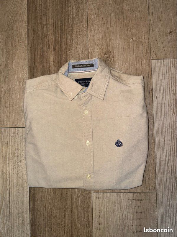 Chemise de la marque Springfield beige (image 3)