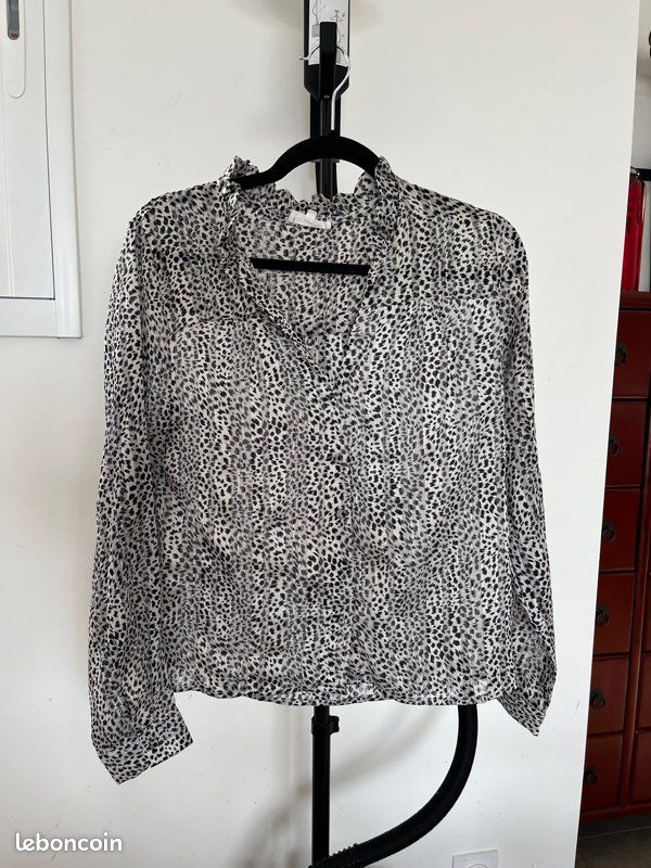 Chemise à motifs léopard Emma Ella (image 1)