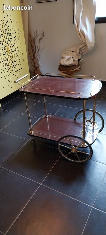 Desserte bar roulante vintage (image 2)