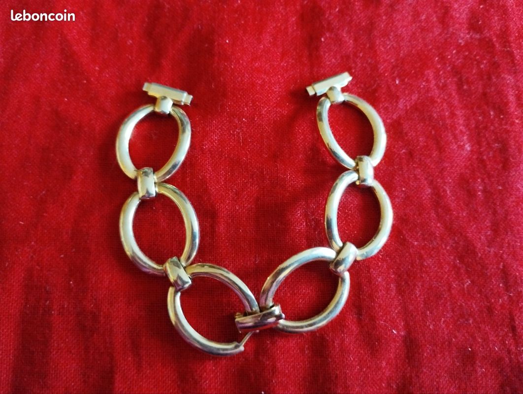 Bracelet montre metal doré (image 1)