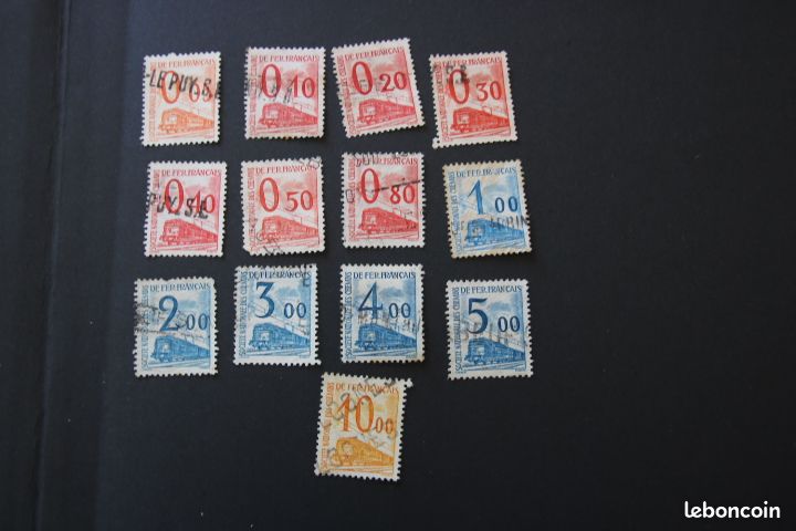 Timbres de frances colis postaux petits colis lot entre 31 et 46 (image 1)