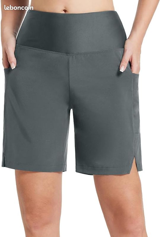 Skort Actif St Johns Bay – Femme – Taille 1X – Gris Fumée – Polyester/Spandex – Neuf Avec étiquettes