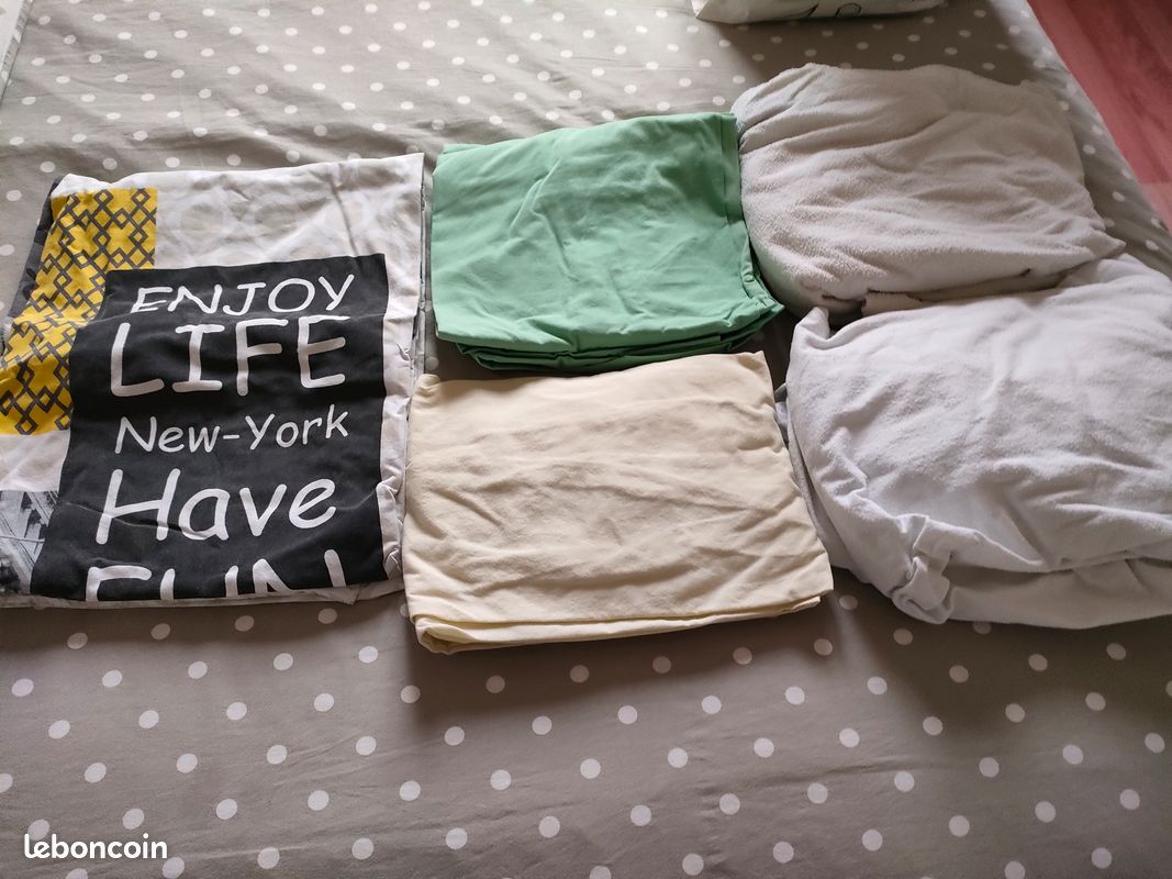 Housse de couette,draps housse protège matelas (image 1)