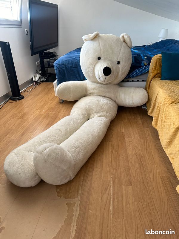 Superbe doudou ours en peluche géant 2 mètres (image 1)