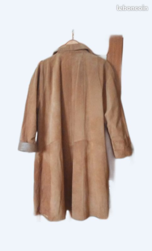 Manteau cuir daim (image 1)
