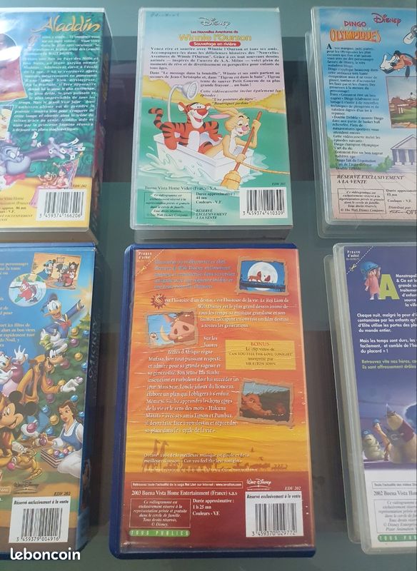 Divers Cassettes VHS Disney, Vintage, À l'unité au Choix (image 4)