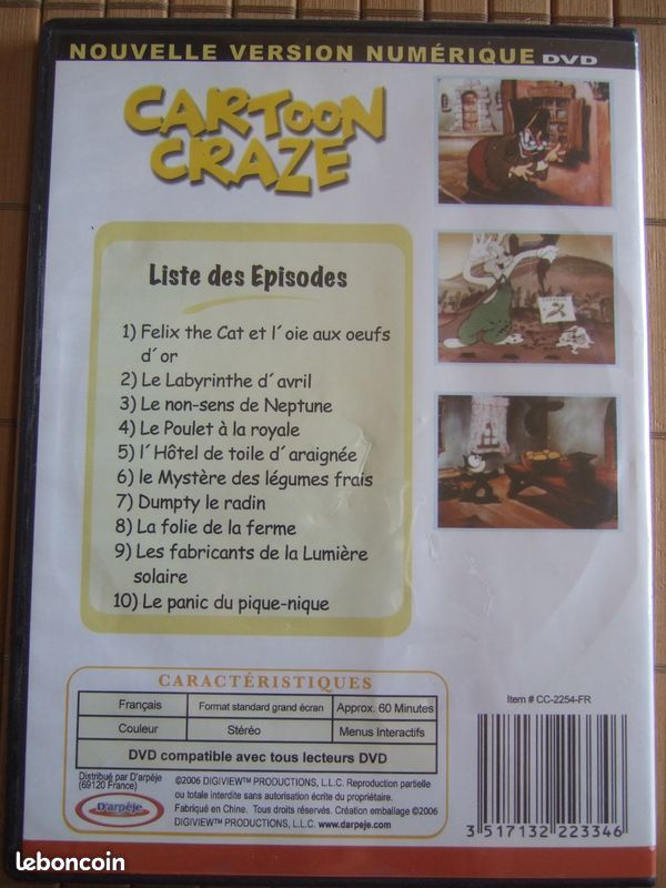 RéTRO DVD Dessins Animés Felix the Cat et ses Amis 10 épisodes / bobp (image 3)