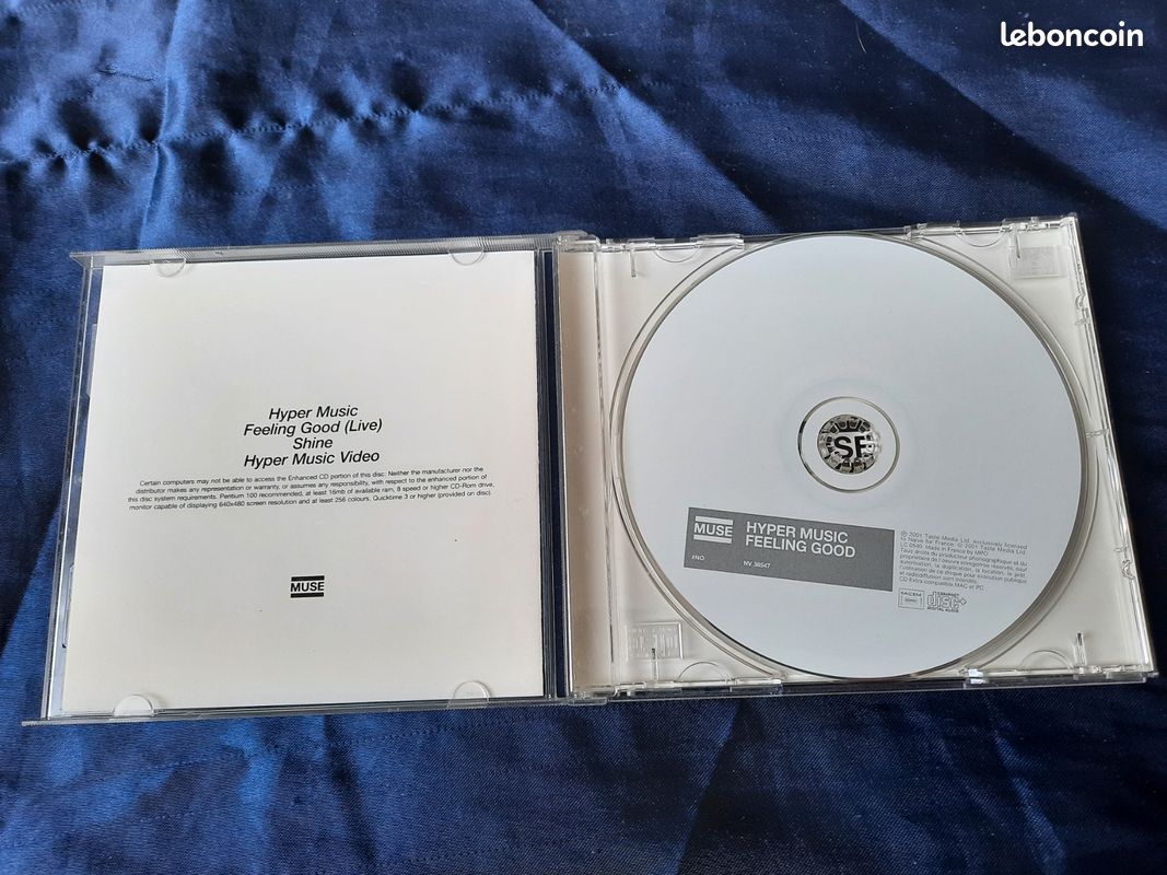 Hyper Music / Feeling Good – MUSE / 2001 / CD 3 titres + Video Hyper Music (image 2)