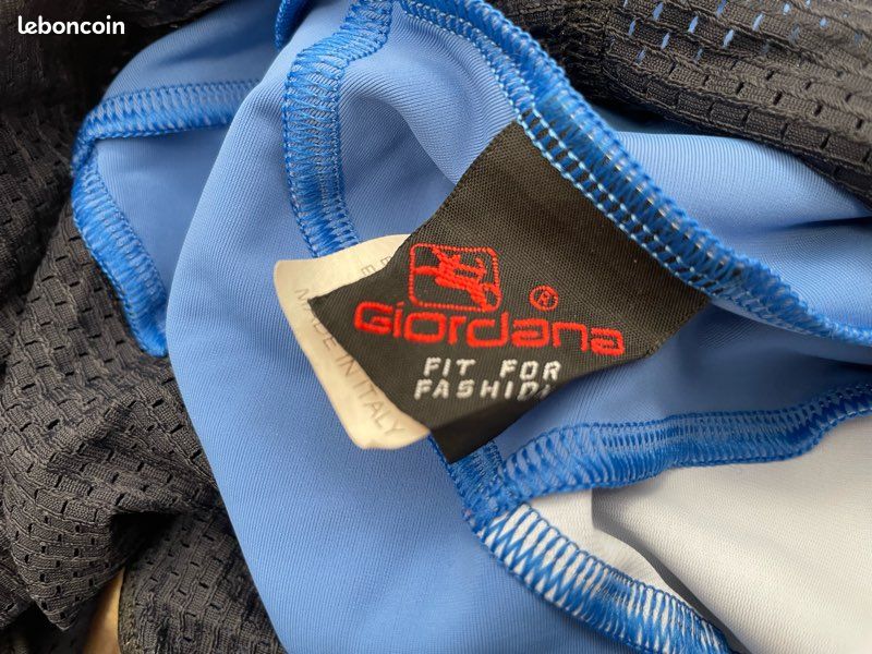 Cuissard de vélo bleu GIORDANA taille L (image 8)
