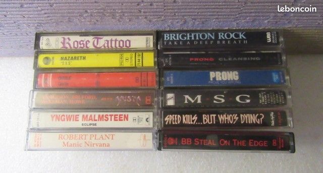 25 Cassettes audio Rock-Hard Rock-Metal N°1 (ou à l'unité) (image 3)