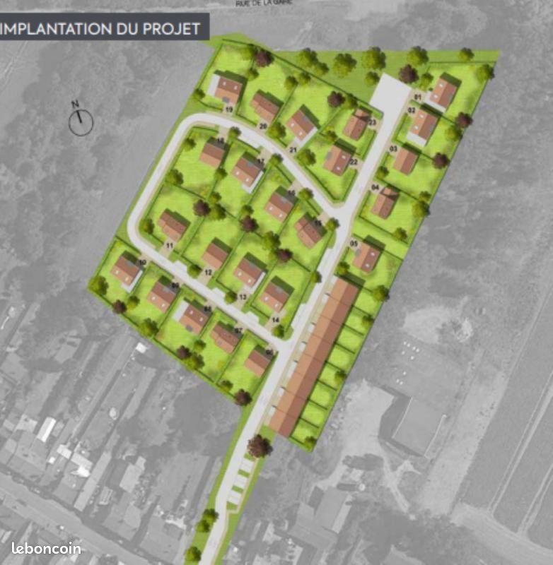 Terrain 454 m² · à Drocourt · 78 900 €