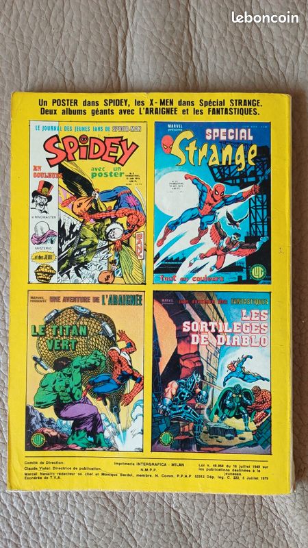 [Réservé] Lot 1 de 10 Marvel Strange Le journal de Spider-Man Collection Super Héros LUG (image 20)