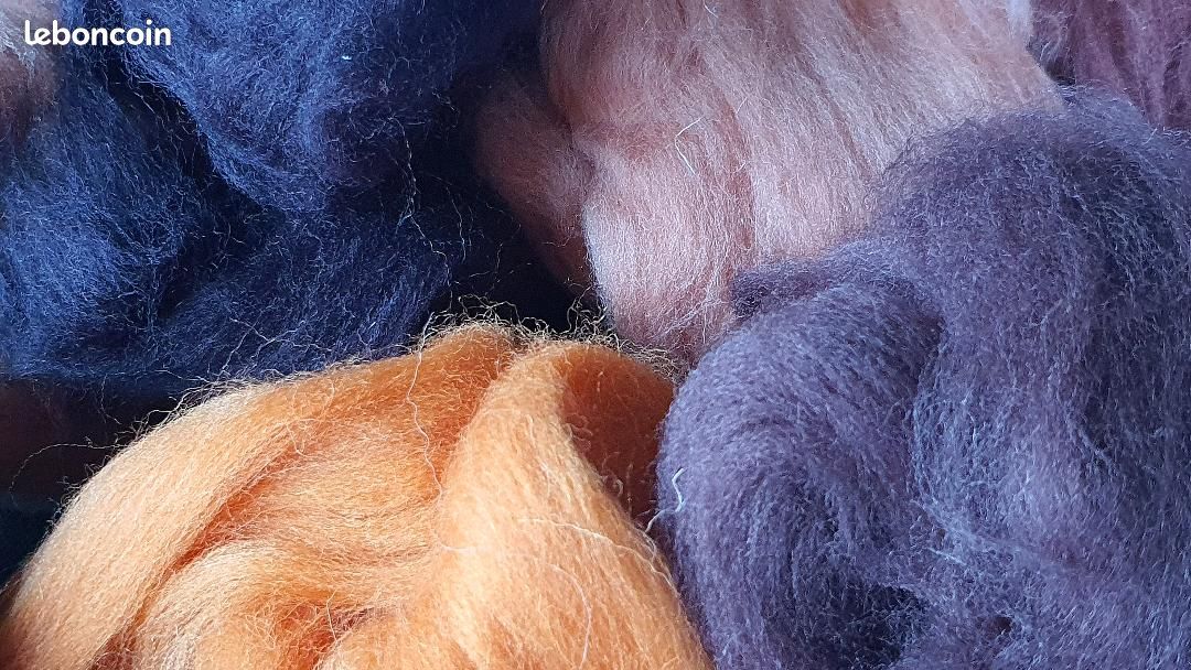Lot De 8 Pelotes De Laine Phildar Automne - Orange, Aiguille 6, Neuf