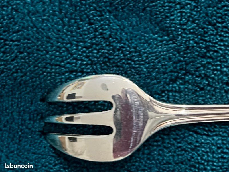 6 Fourchettes à Huîtres Capricorne Christofle – Neuves, Acier Inoxydable Argenté