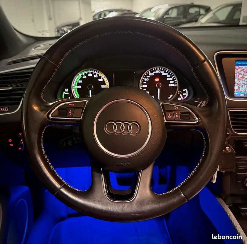 AUDI Q5 2.0 Hybrid 245ch AVUS - 2013 - 135 000 km - BOITE AUTO - INTERIEUR CUIR NAPPA ROUGE - TOIT OUVRANT - CAMERA DE RECUL - GPS - CARPLAY - BATTERIE HYBRIDE NEUVE - SUIVI COMPLET (image 11)
