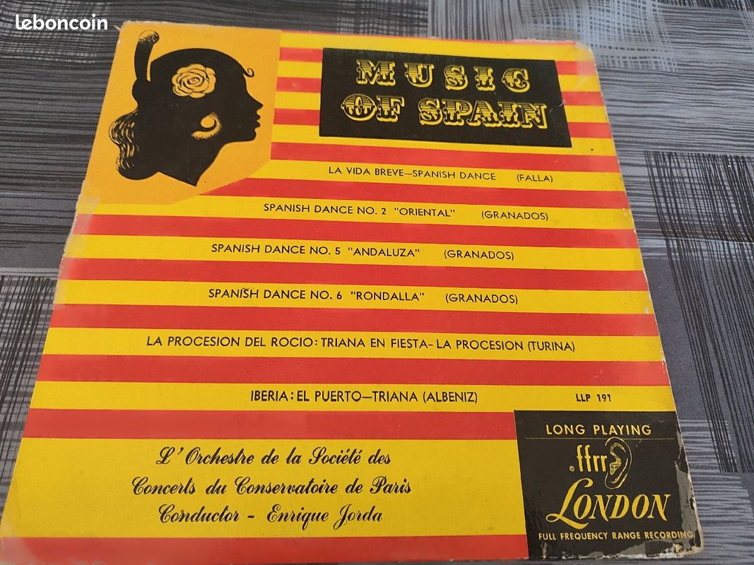Disque Vinyl vintage - Music of Spain (image 1)