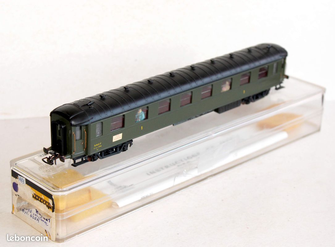 France Trains Voiture Voyageurs 2e Classe SNCF OCEM Parois Lisses HO 1/87