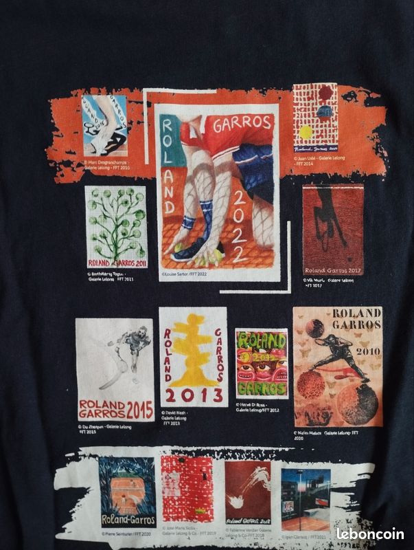T-Shirt Garçon Roland Garros Balle Terre Battue - Style Tennis Chic Et Décontracté