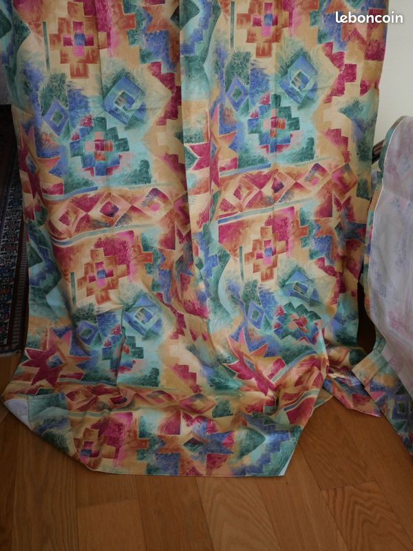 2 doubles rideaux avec housse de coussin (image 2)