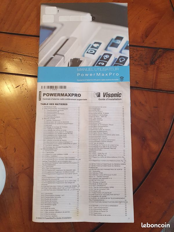 Alarme visonic power max pro gsm (image 4)